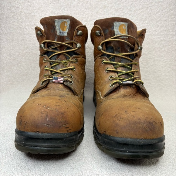 Carhartt 6 Inch Steel Toe Waterproof Leather Boots Men’s 13 Brown/Tan Workwear main image 11